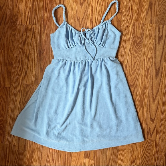 Sadie & Sage Sky Blue Mini Dress - Size M - Picture 12 of 14